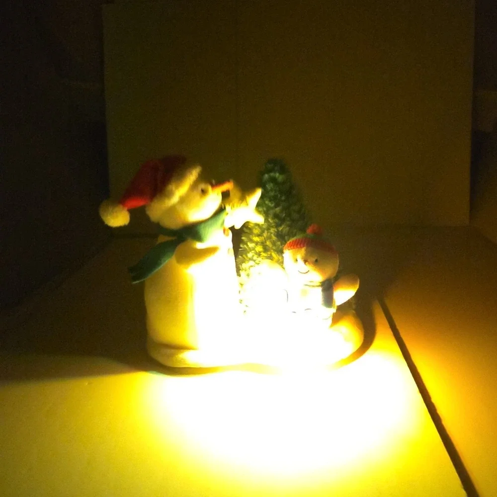 Hallmark 2021 Tangled Up in Christmas Singing Animated Snowmen Plush Lights Wrks